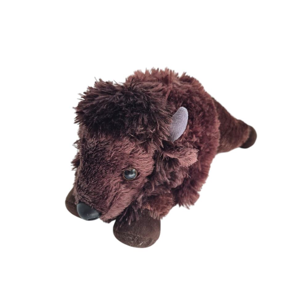 Aurora Stuffed Buffalo Flopsie Toy Medium 12 in Realistic Plush Stuffy